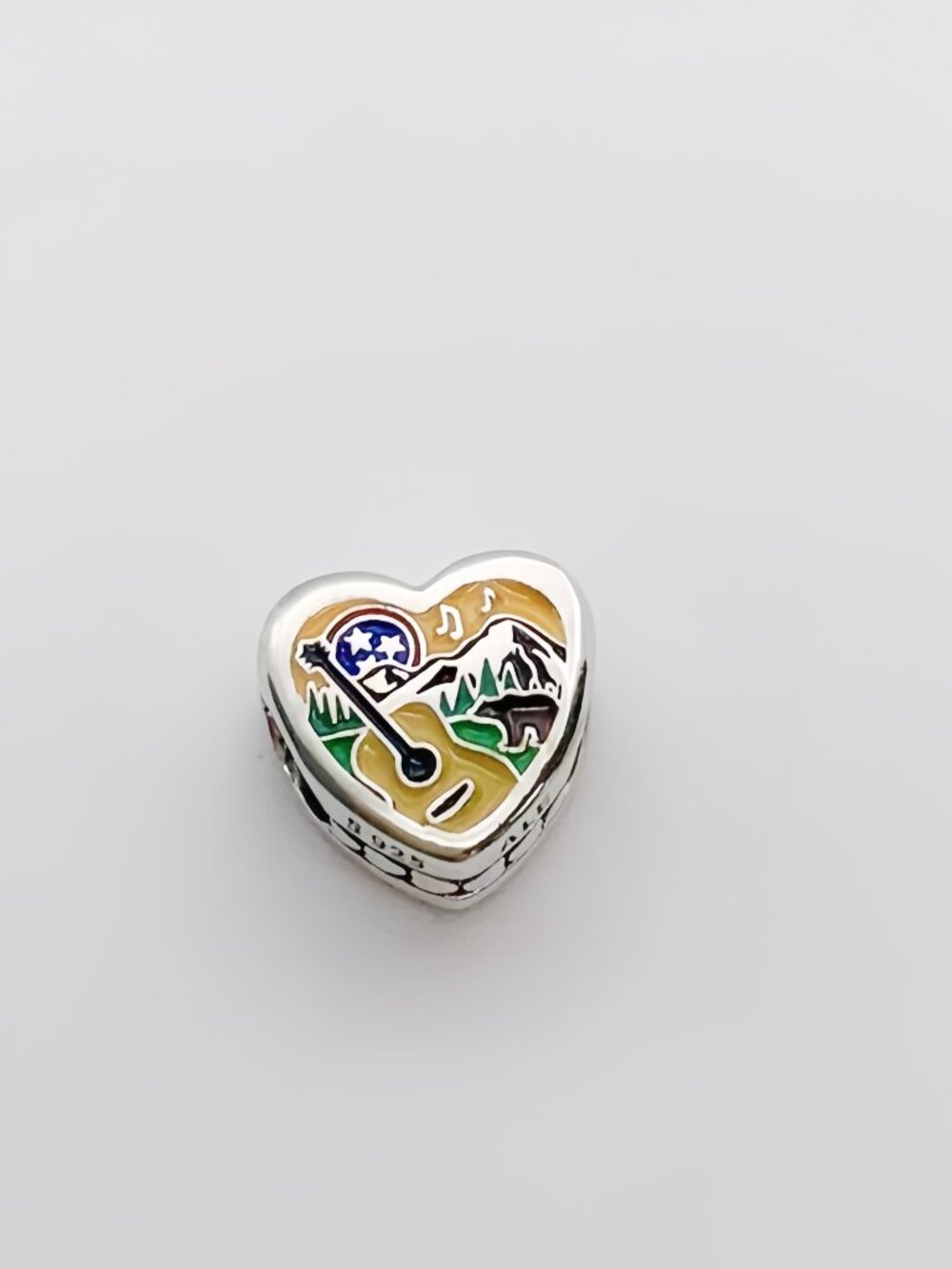 Pandora Tennessee Country Charm Heart Bead